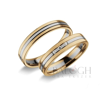 14 karátos karikagyűrű. Az ár párban értendő. Típus: RA-416
