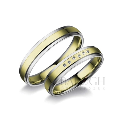 14 karátos karikagyűrű. Az ár párban értendő. Típus: RA-417