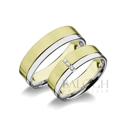 14 karátos karikagyűrű. Az ár párban értendő. Típus: RA-605