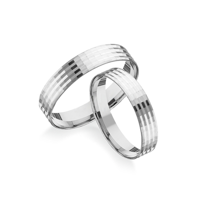 RS004-S - Ezüst Silver Line karikagyűrű