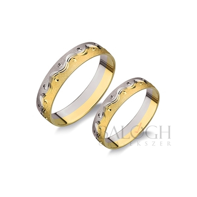 14 karátos karikagyűrű. Az ár párban értendő. Típus: T-2-AC