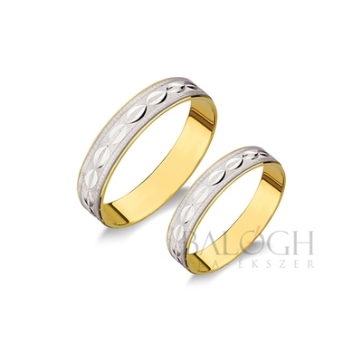 14 karátos karikagyűrű. Az ár párban értendő. Típus: T-6-AC