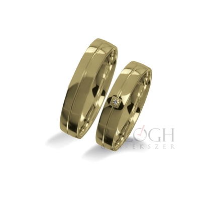 14 karátos karikagyűrű. Az ár párban értendő. Típus: VIO-423